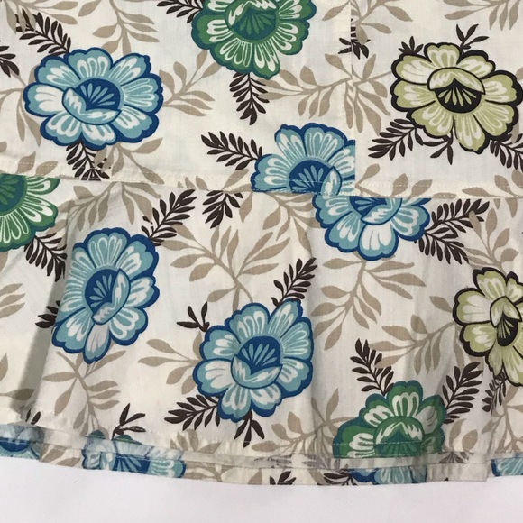 Ann Taylor LOFT Floral Ruffled Mini Skirt 6P - Picture 7 of 12